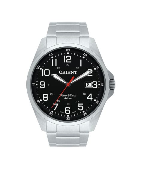 relógio analógico orient MBSS1171 prateado