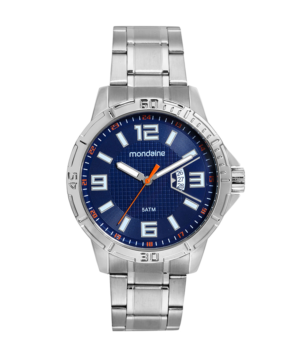 relógio analógico mondaine 99735G0MVNE2KB prateado