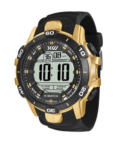 relógio digital watch x games XMPPD412W dourado