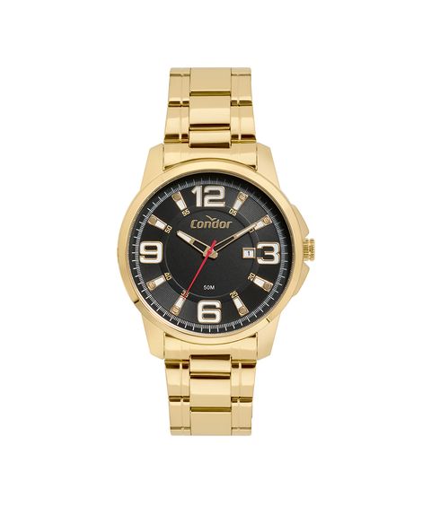 relógio analógico condor CO2115MWY dourado