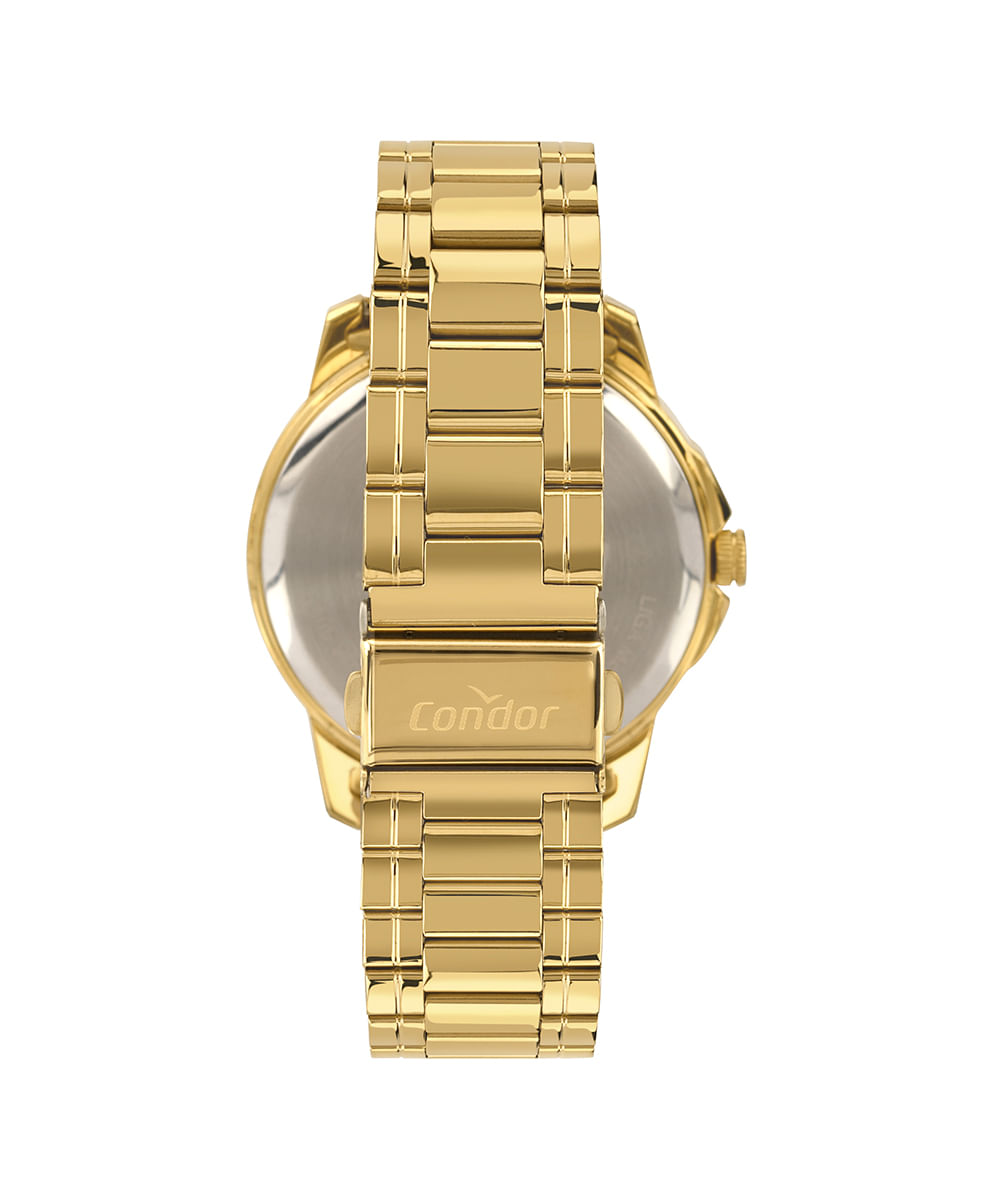 relógio analógico condor CO2115MWY dourado