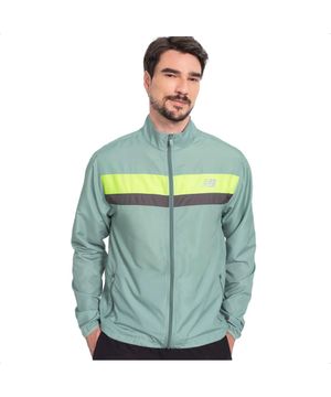 Jaqueta New Balance Corta Vento Windbreak Masculino Verde