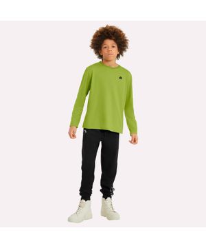 Camiseta Básica Teen Menino Lemon Verde