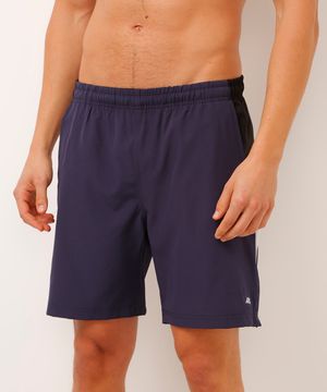 short com recorte esportivo ace azul