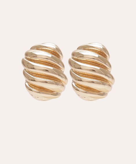 brinco concha mindset dourado