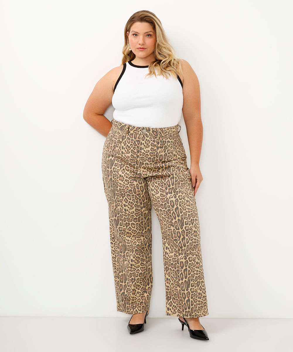 regata plus size de algodão canelada - off white