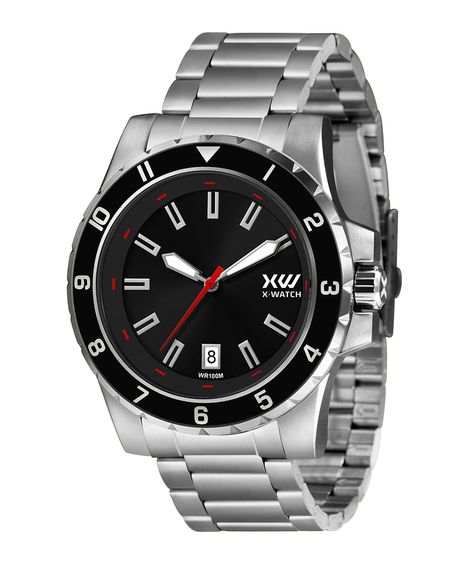 relógio analógico x watch XMSS1057 prateado