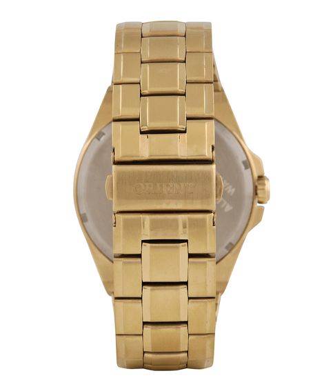 relógio analógico orient MGSS1168 dourado