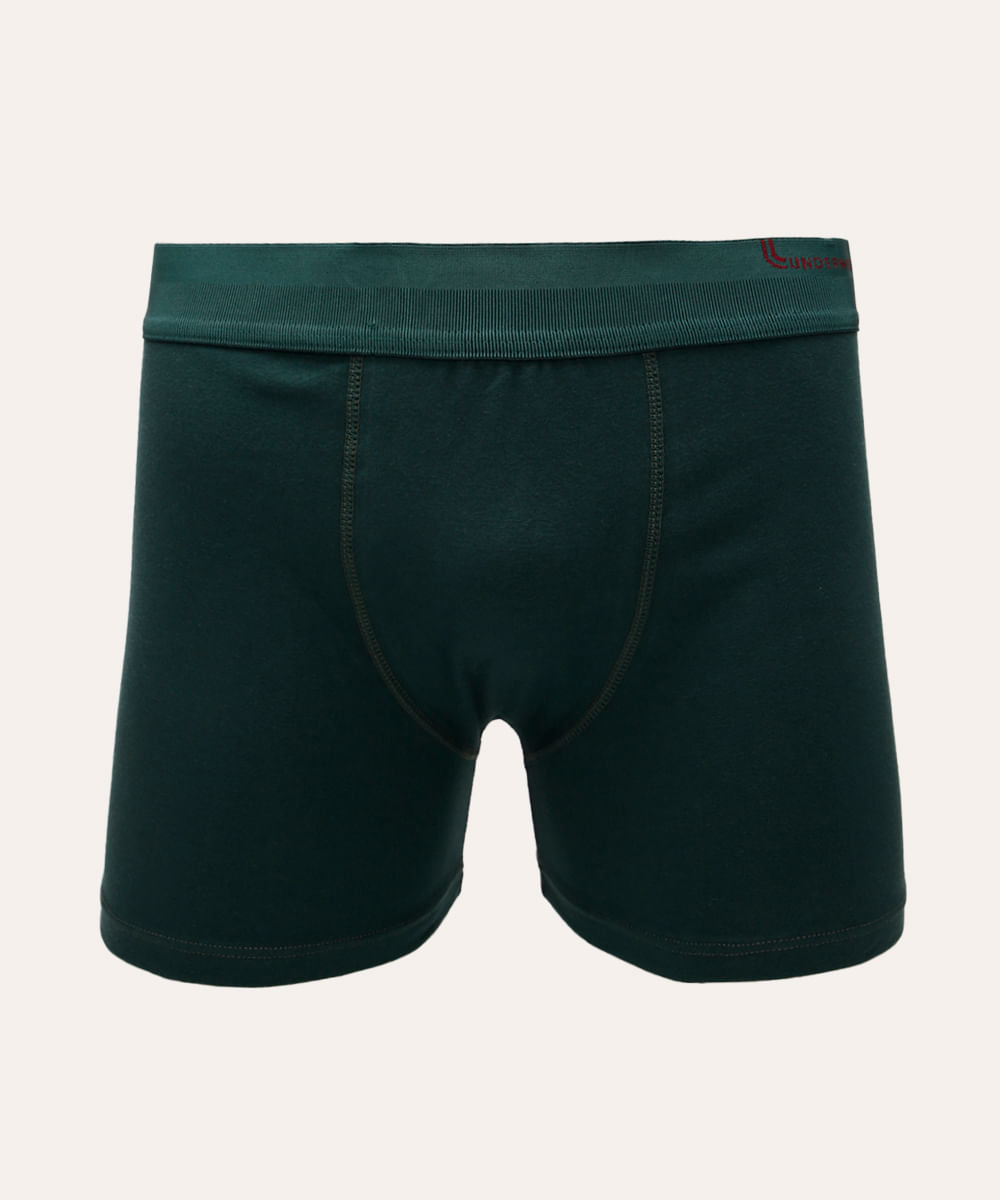 cueca boxer de algodão lupo verde