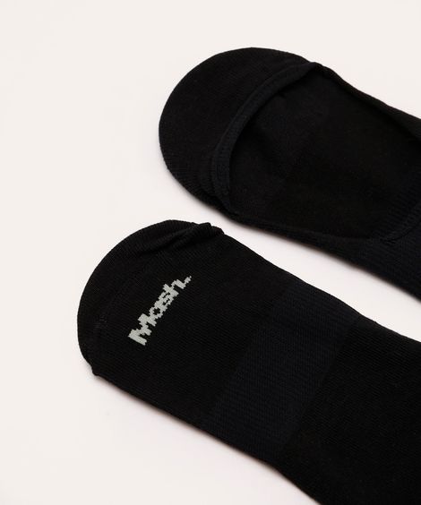 kit 2 pares de meias invisível mash preto