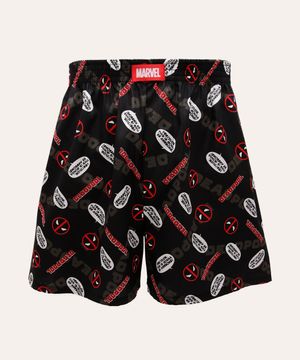 cueca samba canção deadpool preta