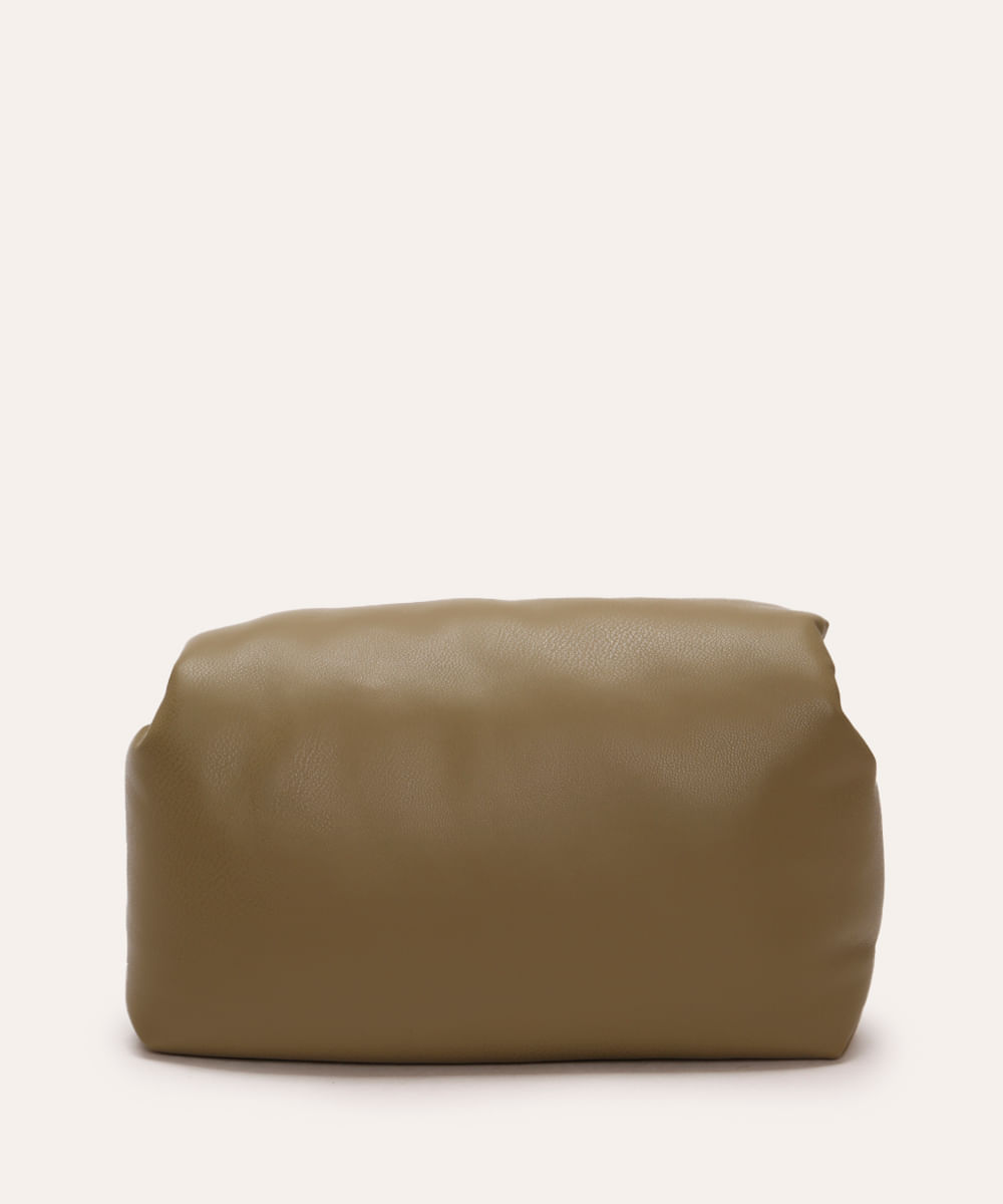 bolsa crossbody com fecho de metal verde
