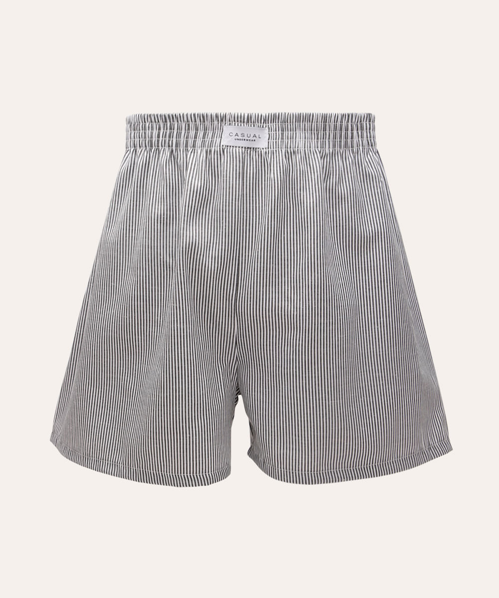 cueca samba canção listrada preta