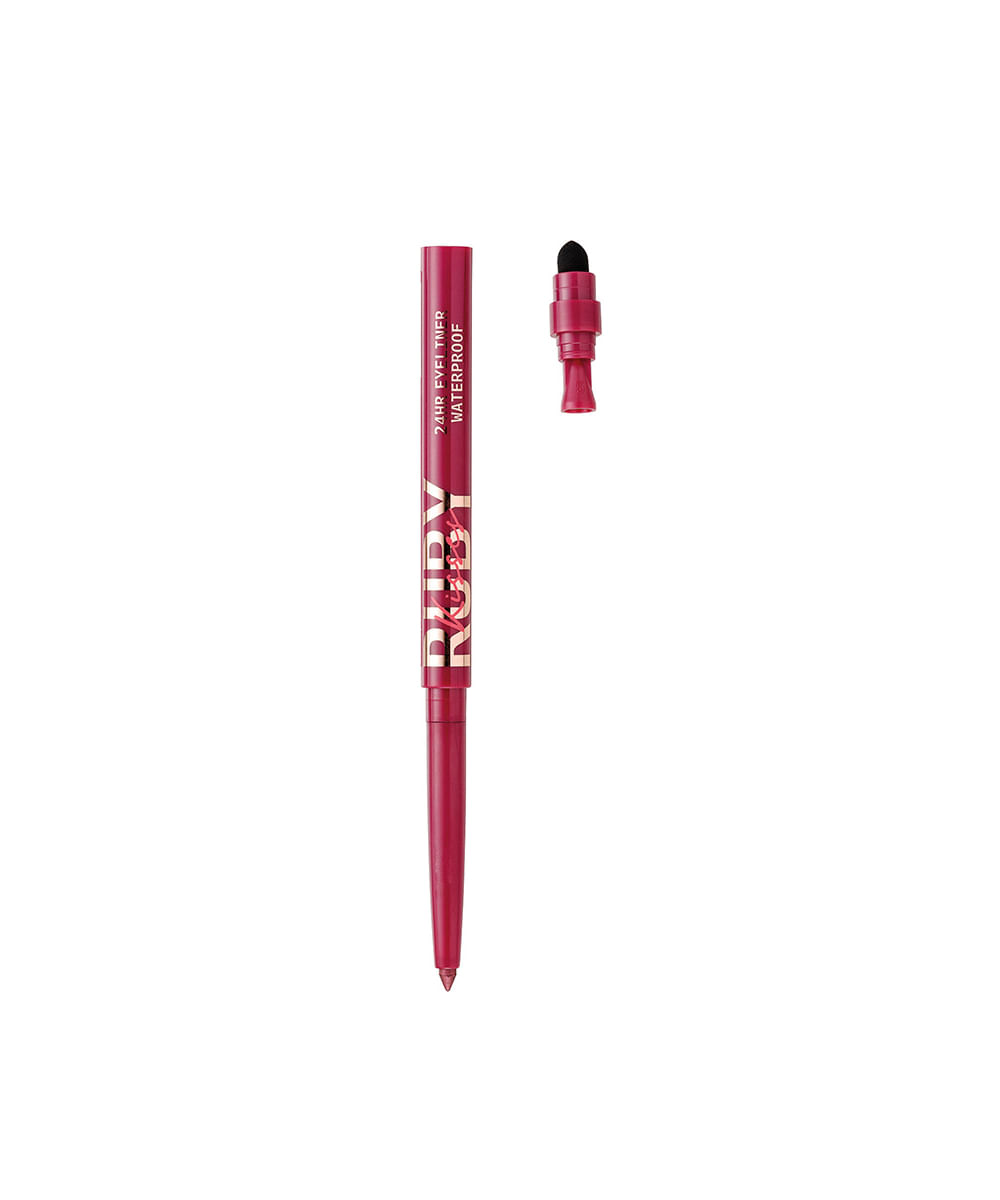 lápis retrátil ruby kisses em gel à prova d'água glittery burgundy vinho