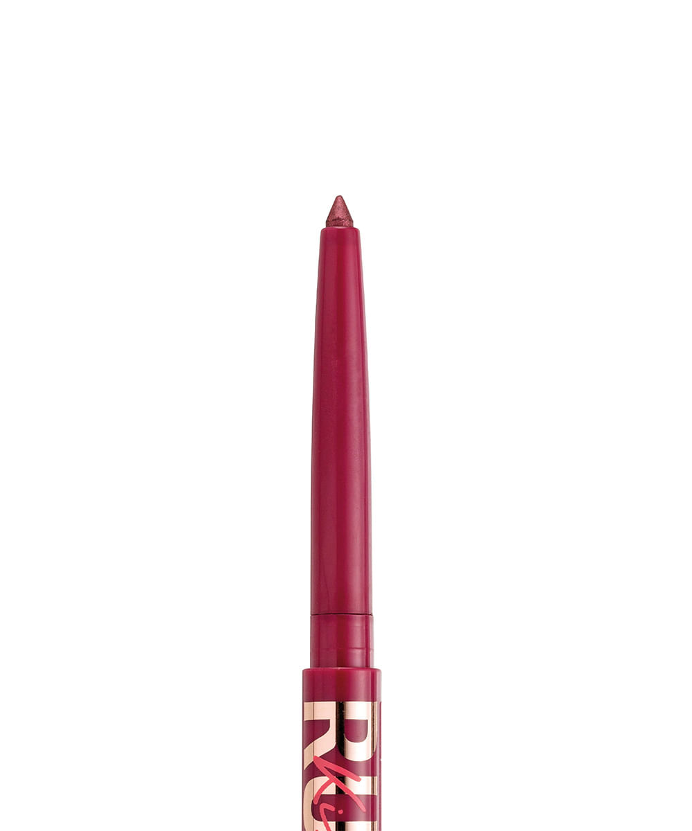 lápis retrátil ruby kisses em gel à prova d'água glittery burgundy vinho