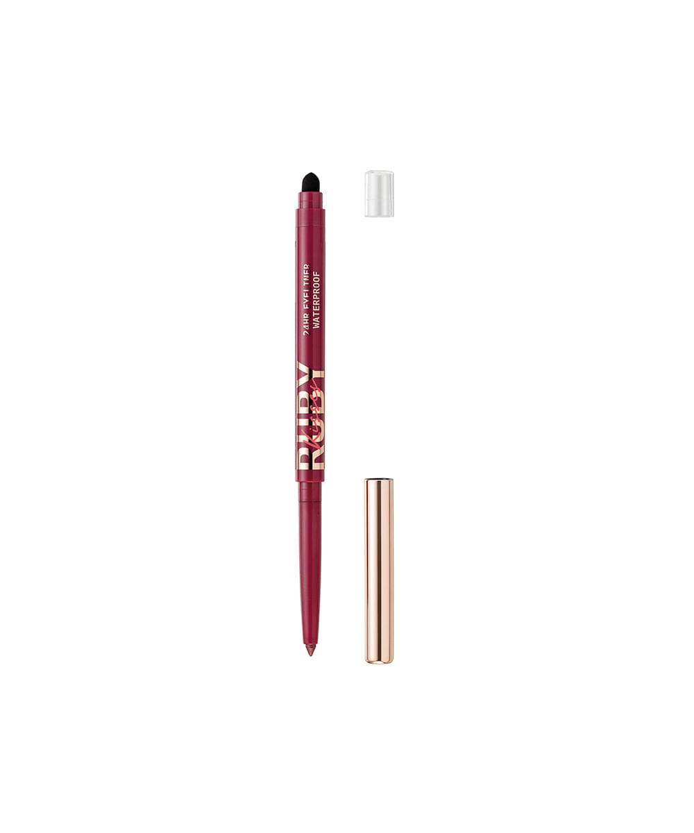lápis retrátil ruby kisses em gel à prova d'água glittery burgundy vinho