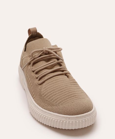 tênis masculino knit oneself - areia