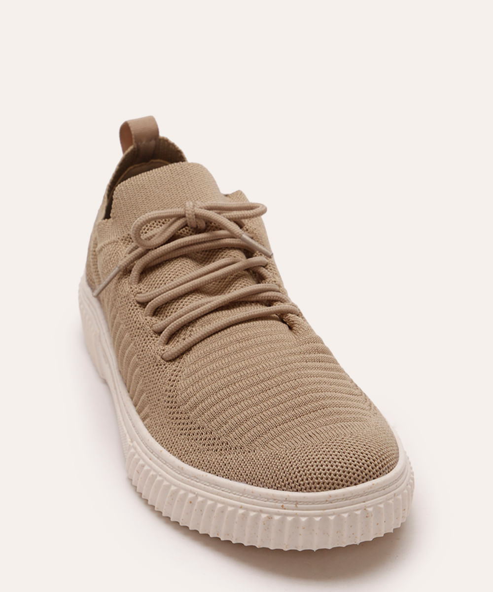 tênis masculino knit oneself - areia