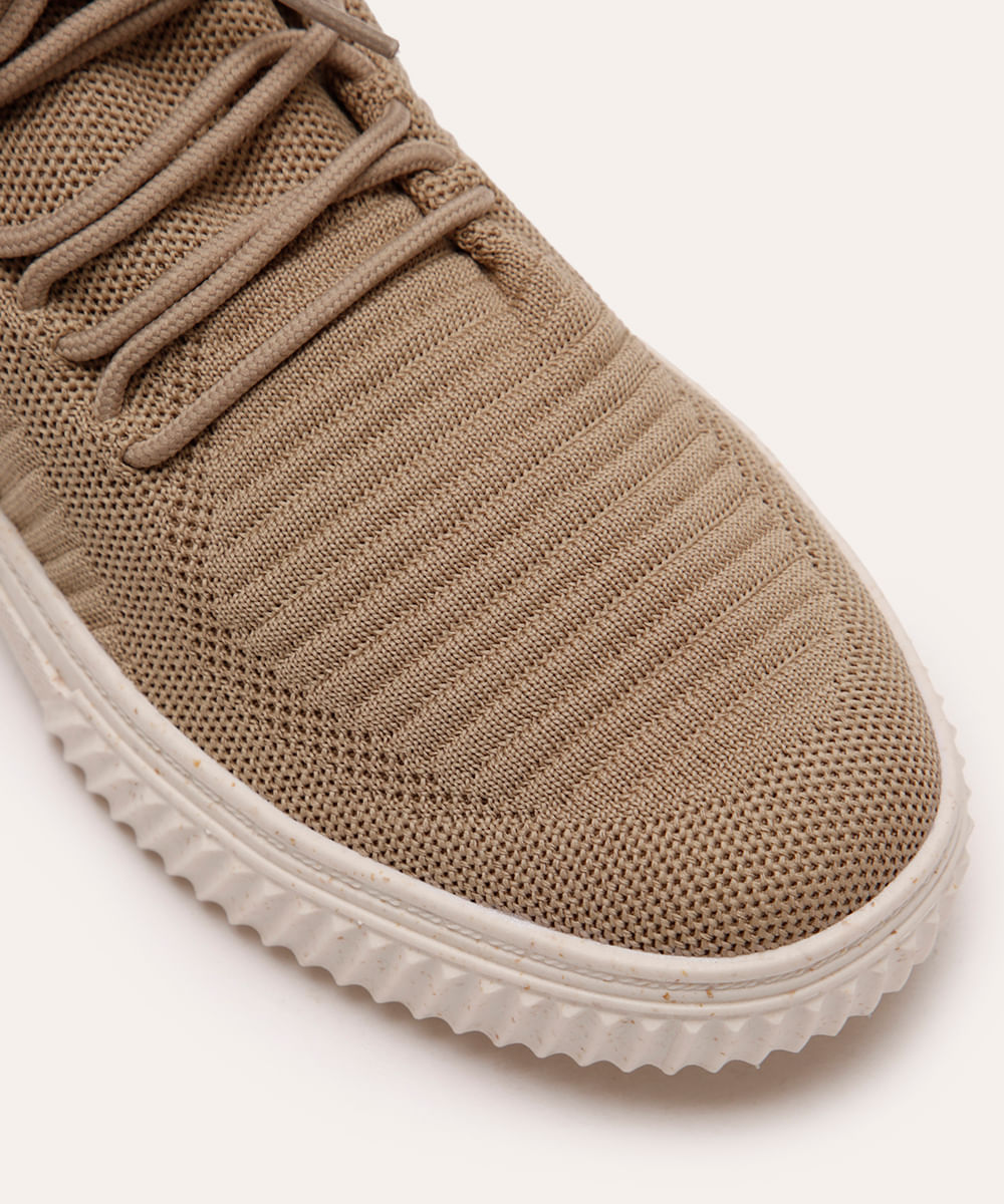 tênis masculino knit oneself - areia