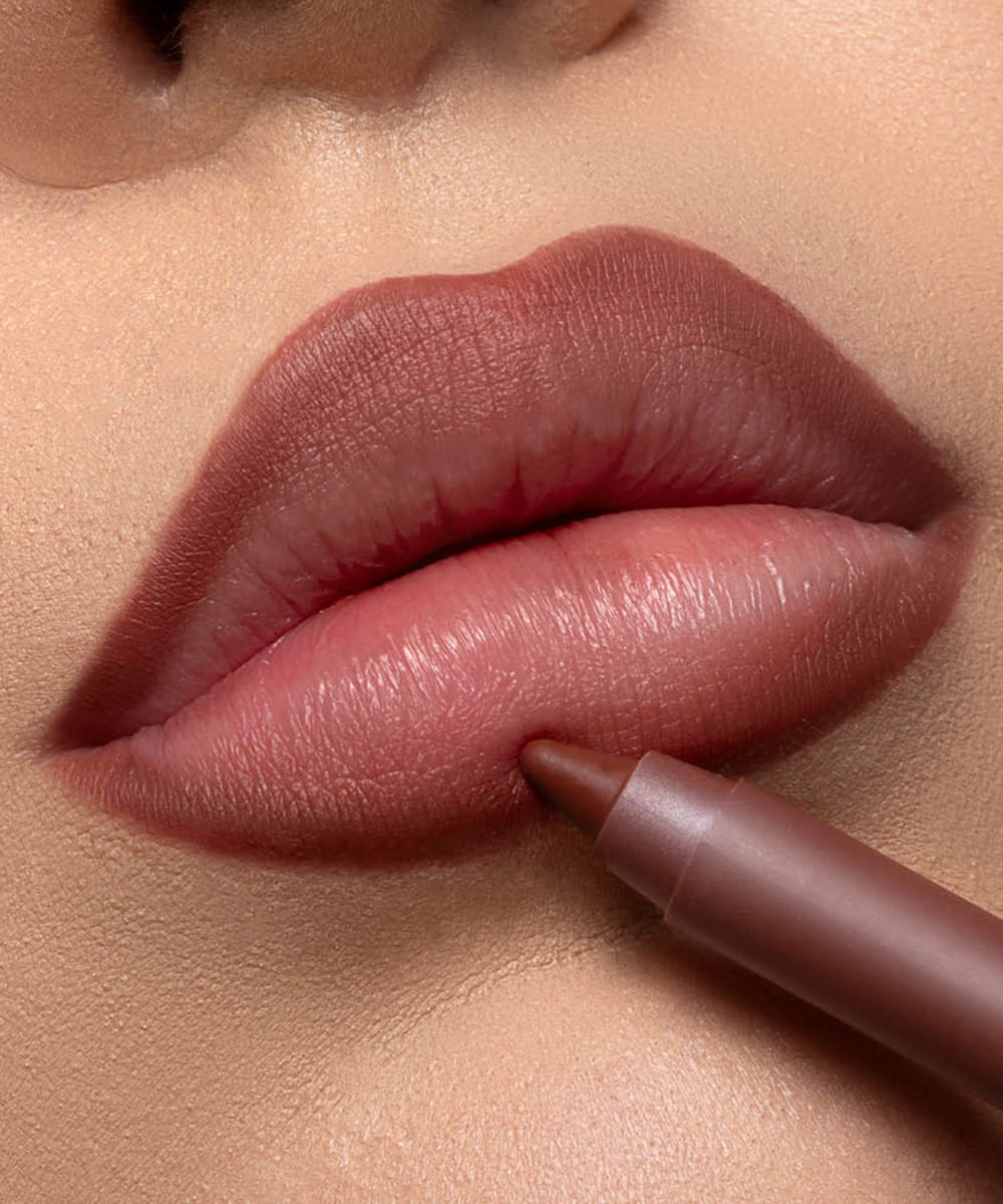 lápis apontável dailus para contorno labial cacau marrom