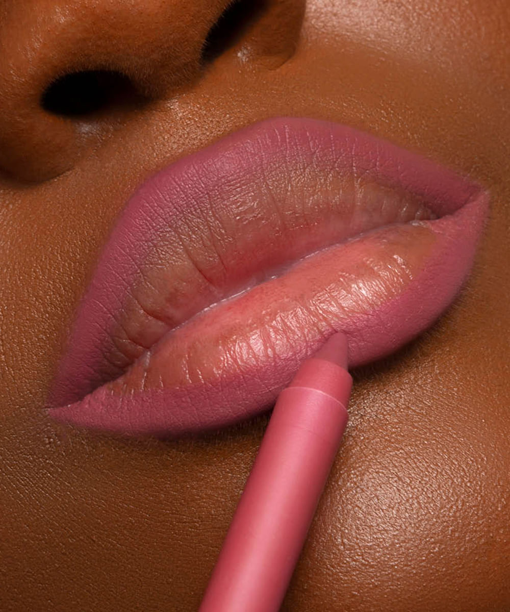 lápis apontável dailus para contorno labial rosé rosa