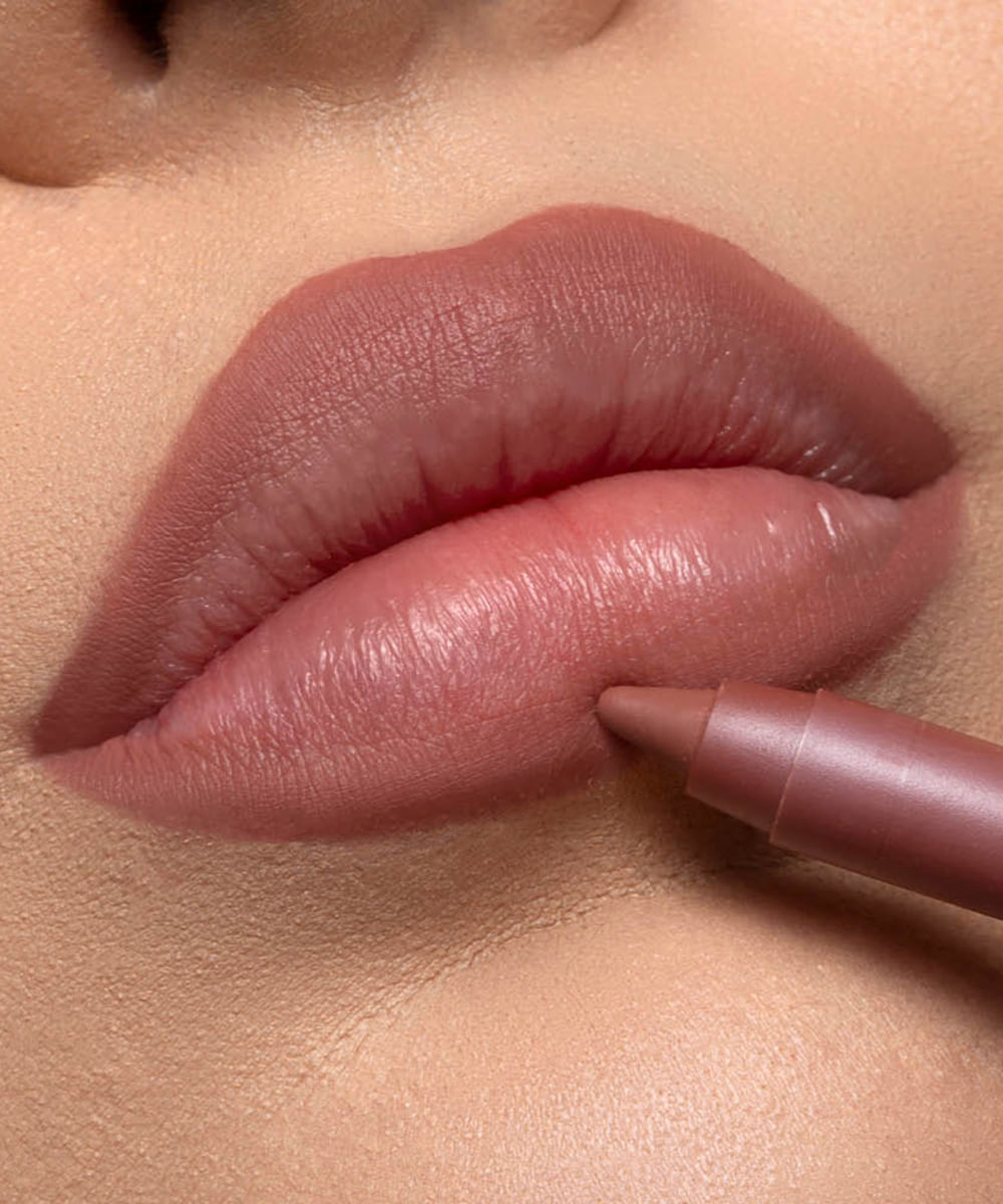 lápis apontável dailus para contorno labial taupe vermelho
