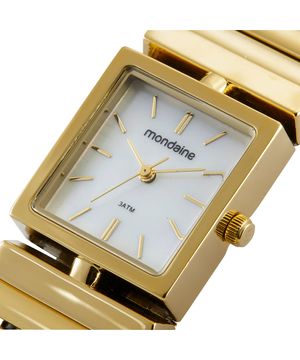 Relógio Feminino Bracelete Madrepérola Dourado