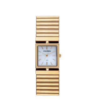 Relógio Feminino Bracelete Madrepérola Dourado