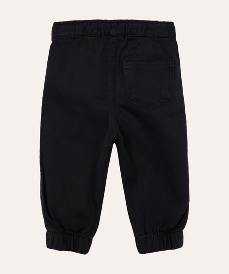 calça jogger de sarja infantil azul marinho