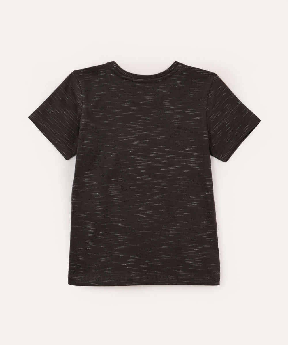 camiseta infantil manga curta mickey cinza