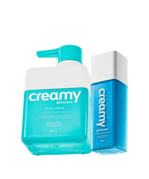 Kit Creamy Skincare  Ácido Skincare Glicólico e Gel de Limpeza  (2 produtos)