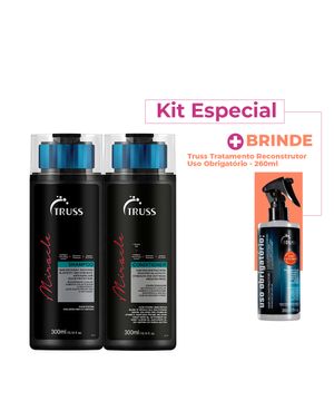 Kit Truss Miracle Shampoo Condicionador e Uso Obrigatório (3 produtos)