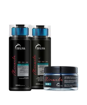 Kit Truss Miracle Shampoo Condicionador Máscara e Uso Obrigatório (4 produtos)