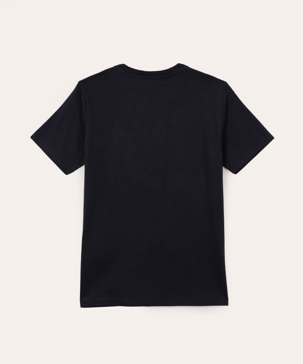 camiseta de algodão infantil capitão américa azul marinho