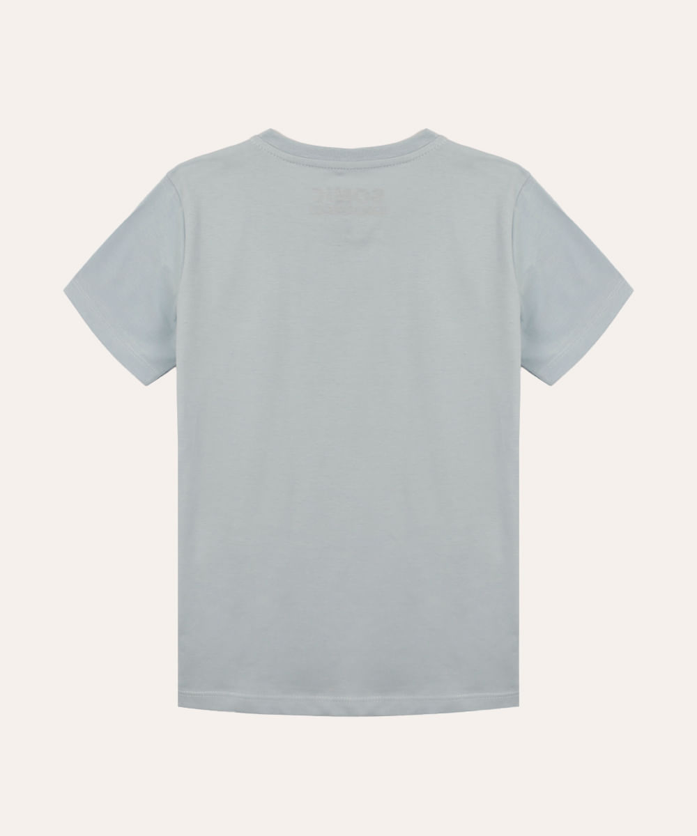 camiseta de algodão infantil sonic azul