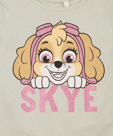 conjunto de algodão infantil patrulha canina verde