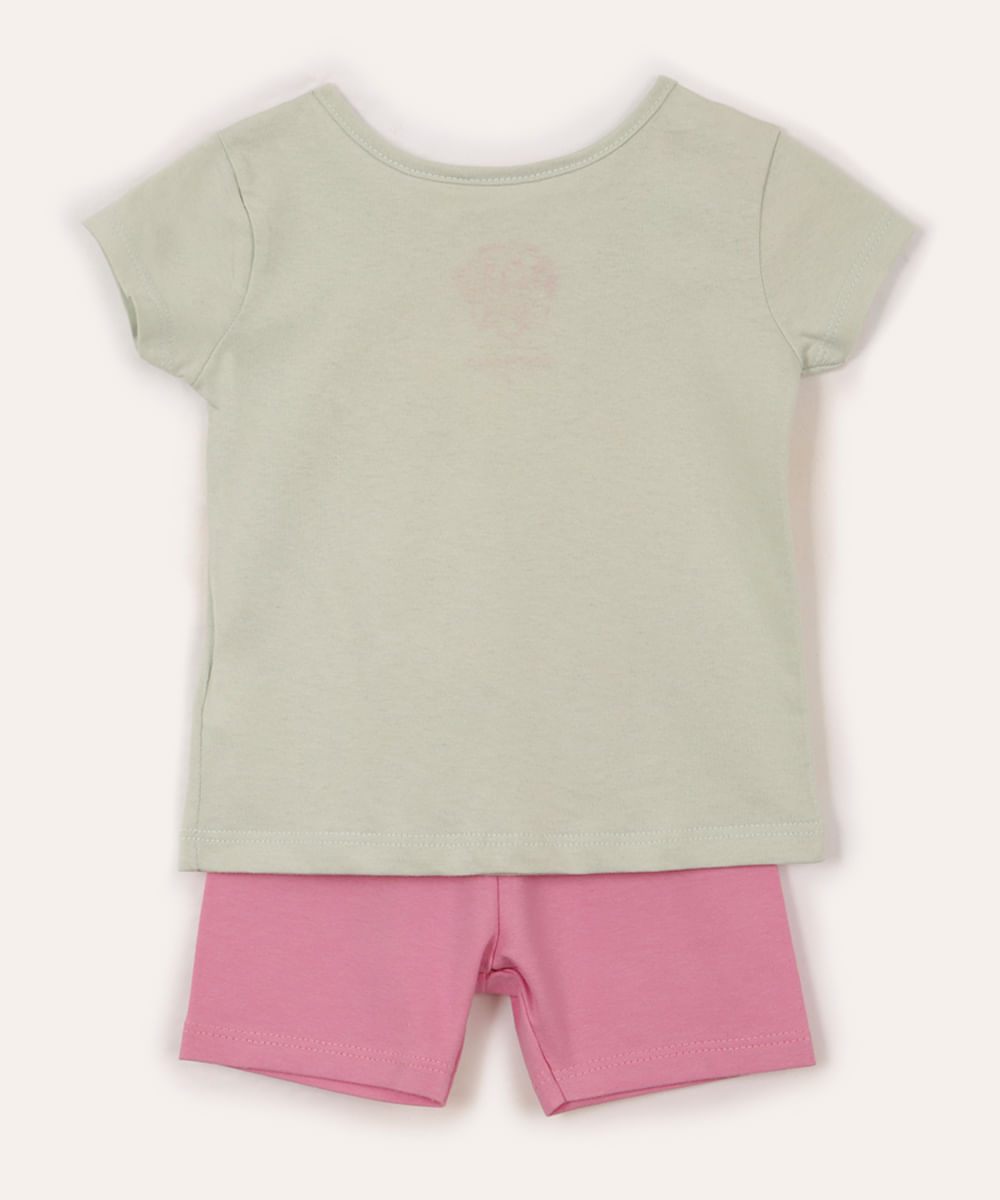 conjunto de algodão infantil patrulha canina verde