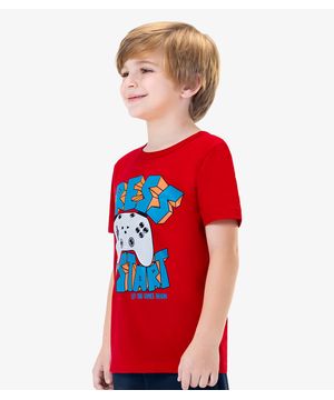 Camiseta Infantil Masculina Rovi Kids Vermelho