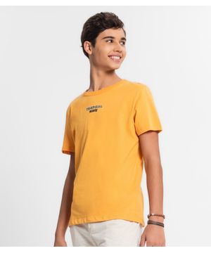 Camiseta Juvenil Masculina Minty Amarelo