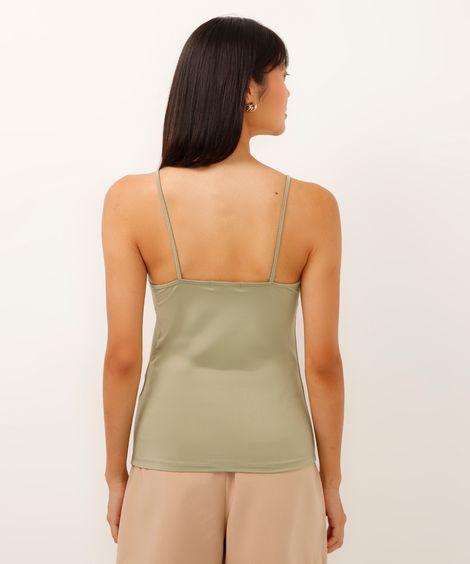 regata alça fina verde