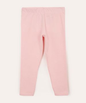 calça legging infantil com glitter rosa