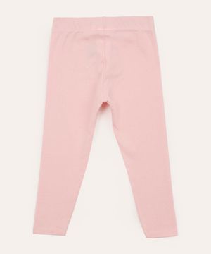 calça legging infantil com glitter rosa