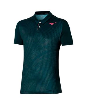 Camiseta Polo de Tennis Masculina Mizuno Charge Shadow