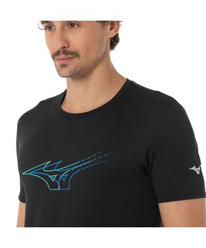 Camiseta de Corrida Mizuno Masculina Focus Stamp