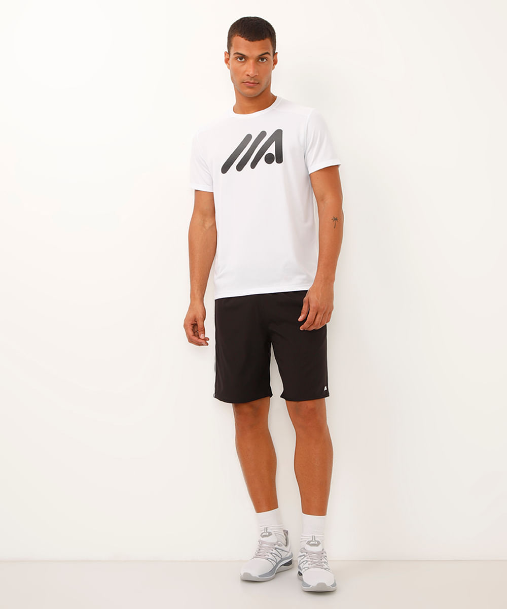 camiseta manga curta branca