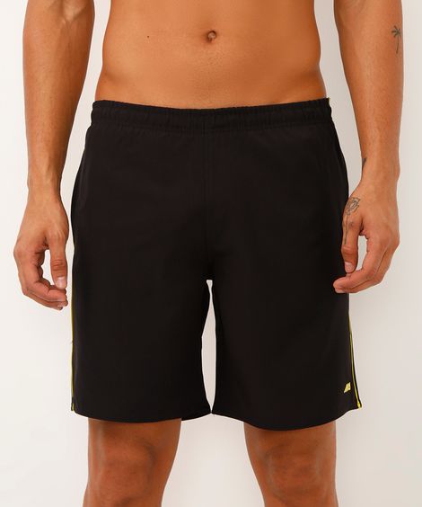 bermuda masculina com bolsos preta