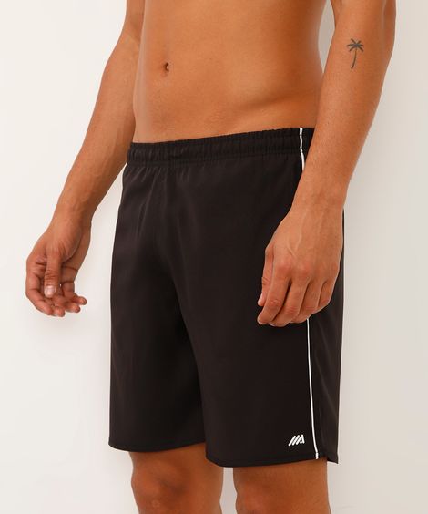 bermuda masculina com bolsos preta