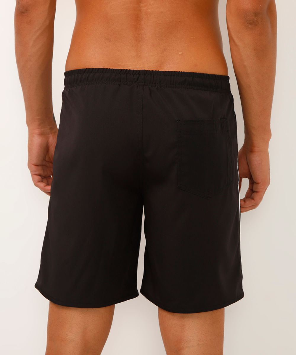 bermuda masculina com bolsos preta