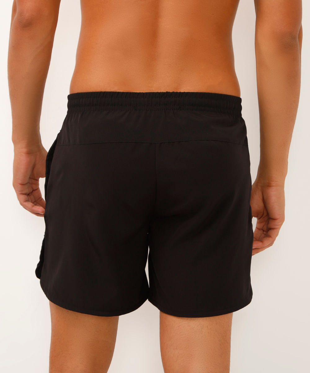 short com recortes esportivo ace preto