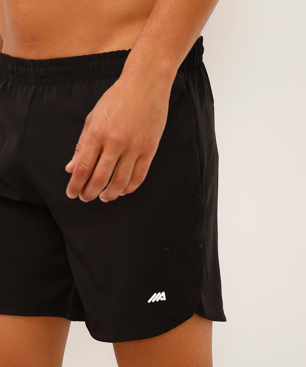 short com recortes esportivo ace preto